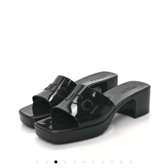 Gucci Black Polly Pocket Sandal - Picture 1 of 6